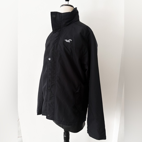 NWT Hollister Men’s All Weather Jacket with zipper, Size XL - Navy Blue - Picture 2 of 9